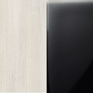 Дуб шамони светлый-черный матовый